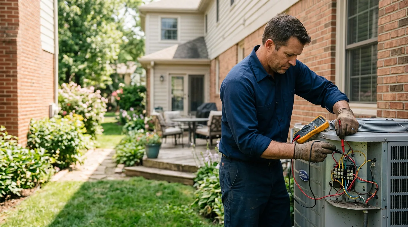 HVAC technician working near Gresham, NE